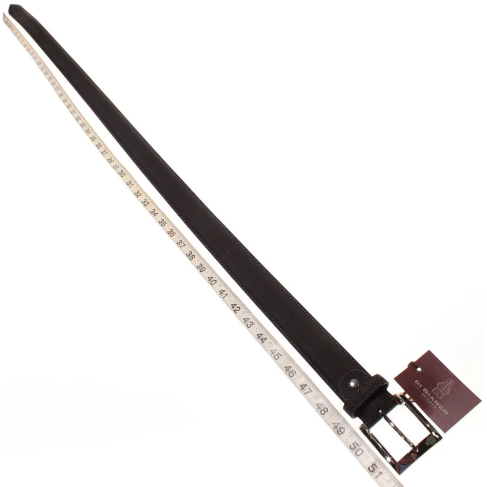 Di Bianco NWT Cut to Size Dress Belt In Solid Brown Leather One Size